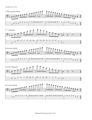 constructing walking jazz bass lines  complete bass tab set tab complete set