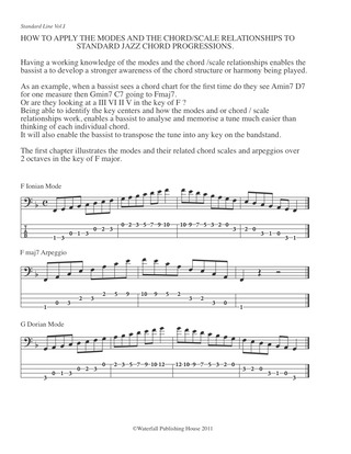 constructing walking jazz bass lines book III bass tab edition jazz bass lines over standard jazz chord progressions jazz bass tabs9781937187156 a