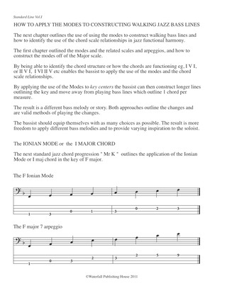 constructing walking jazz bass lines book III bass tab edition jazz bass lines over standard jazz chord progressions jazz bass tabs9781937187156e