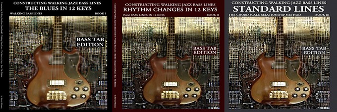 constructing walking jazz bass lines book III bass tab edition jazz bass lines over standard jazz chord progressions jazz bass tabs9781937187156f