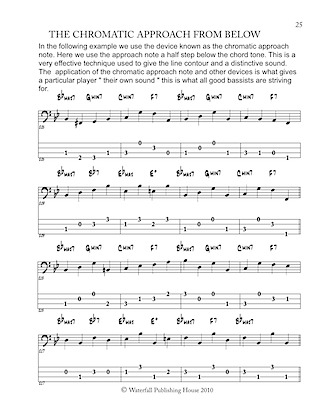 jazz bass tab basstab.net constructing walking jazz bass lines book II rhythm changes in 12 keys bass tab edition ex9 