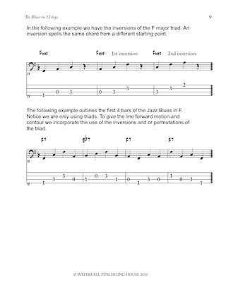 jazz bass tab basstab.net jazz bass lines constructing walking jazz bass lines walking bass lines the blues in 12 keys bass tab edition 9780982957004b