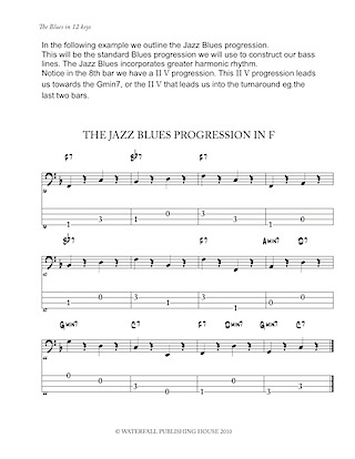 jazz bass tab basstab.net jazz bass lines constructing walking jazz bass lines walking bass lines the blues in 12 keys bass tab edition 9780982957004c