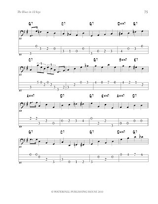 jazz bass tab basstab.net jazz bass lines constructing walking jazz bass lines walking bass lines the blues in 12 keys bass tab edition 9780982957004e